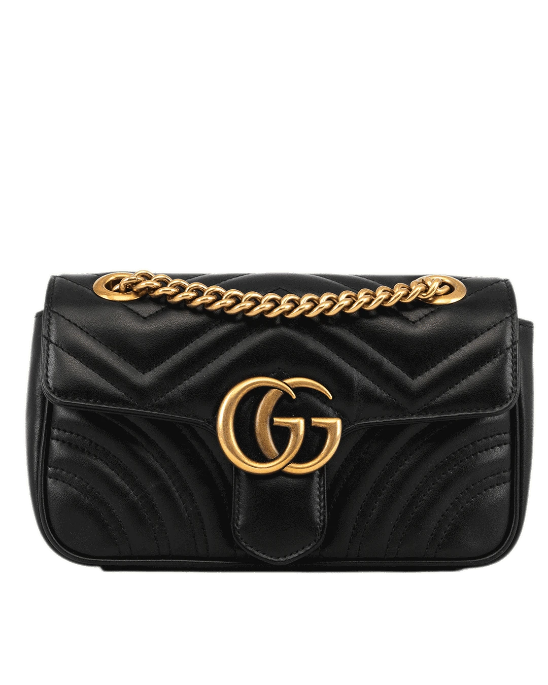 GUCCI GG MARMONT 22 BLACK CALF GHW 446744 520981 3694