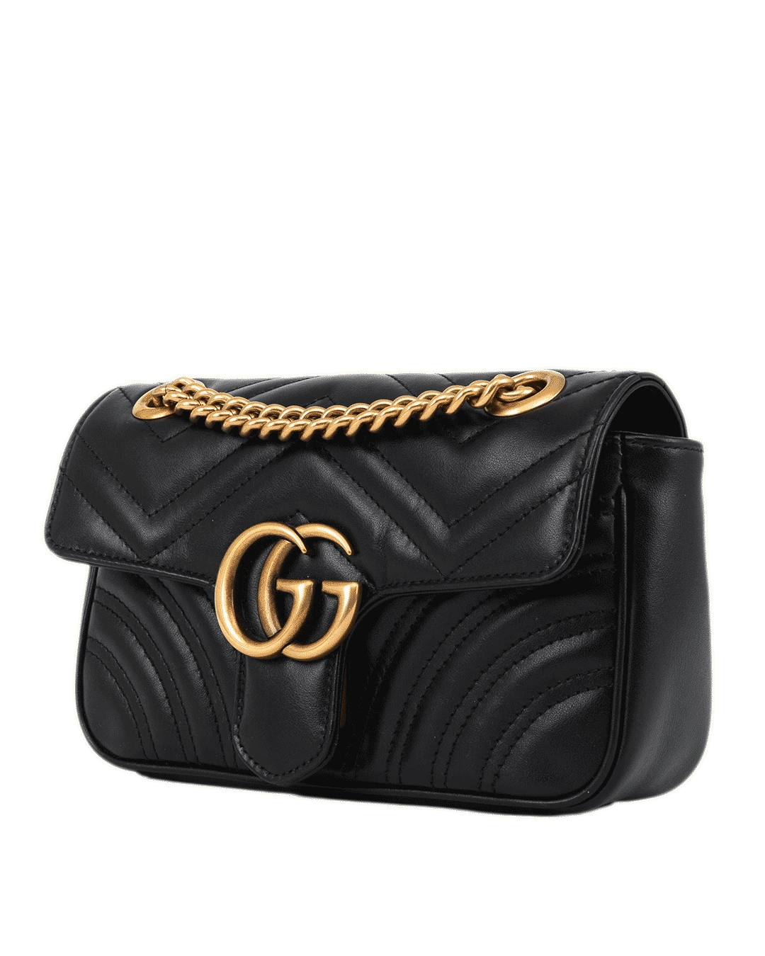 GUCCI GG MARMONT 22 BLACK CALF GHW 446744 520981 3695