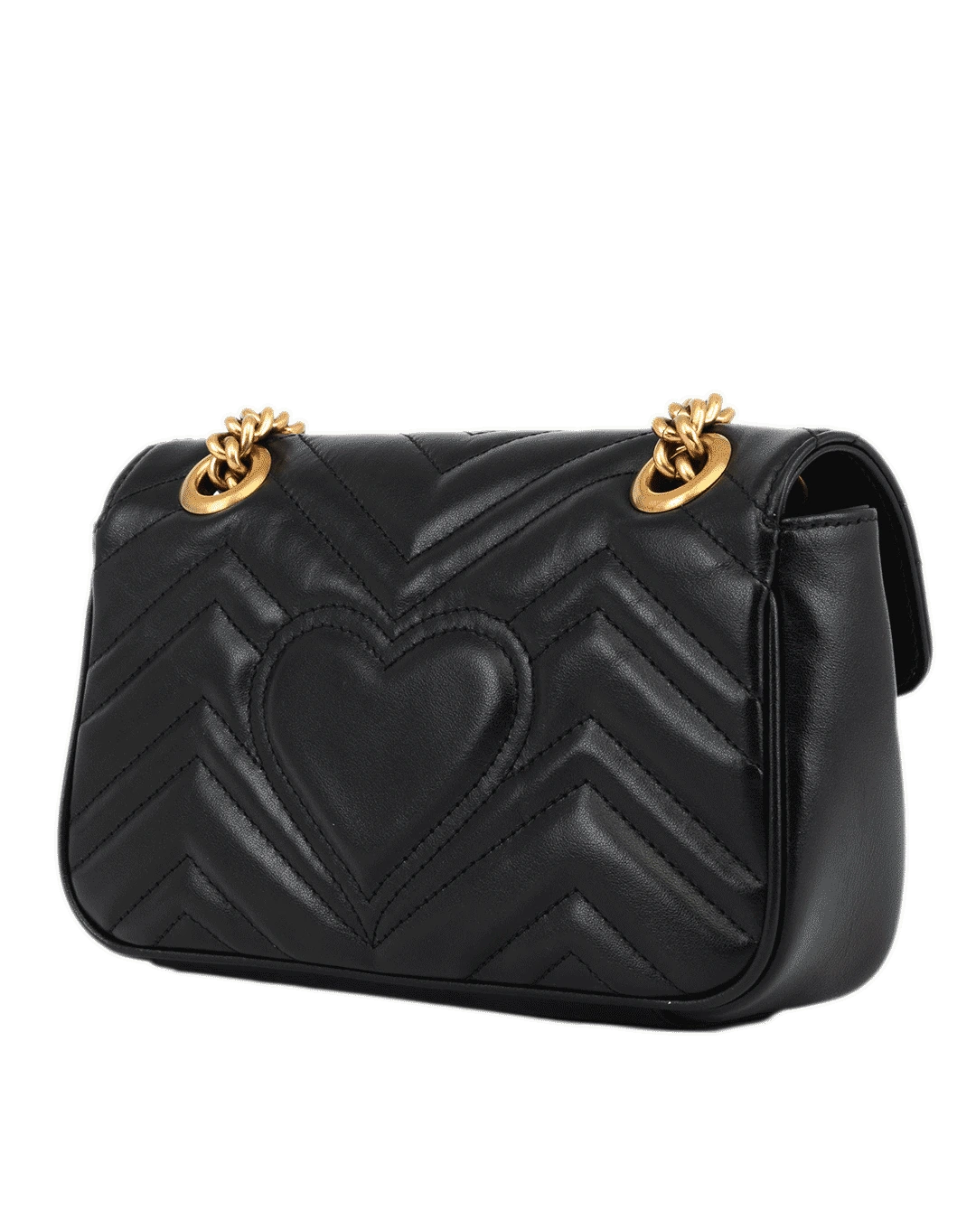 GUCCI GG MARMONT 22 BLACK CALF GHW 446744 520981 3696
