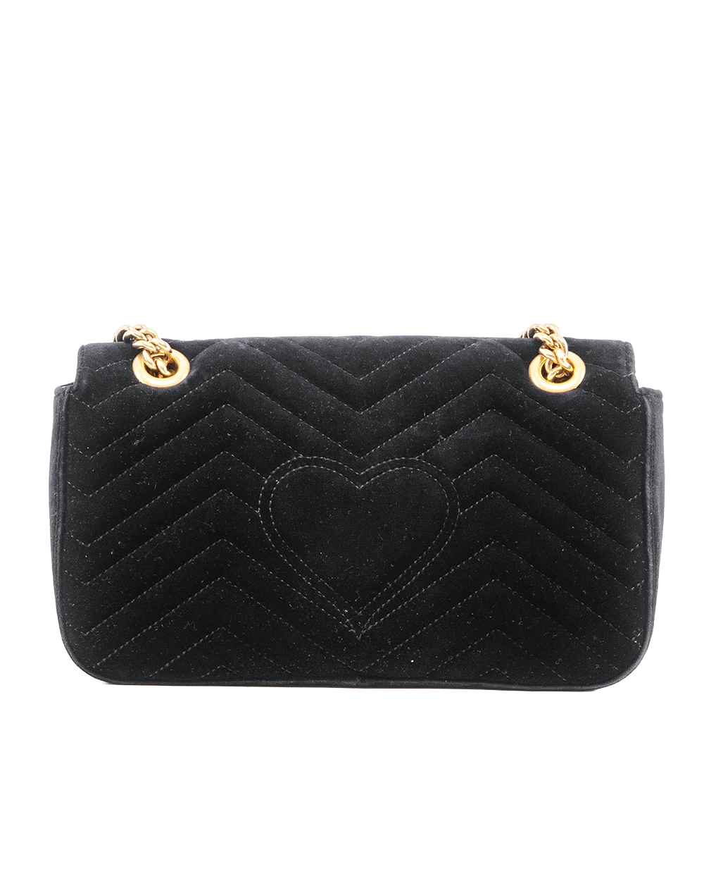 GUCCI GG MARMONT 26 BLACK VELVET GHW 443497 520981 05927