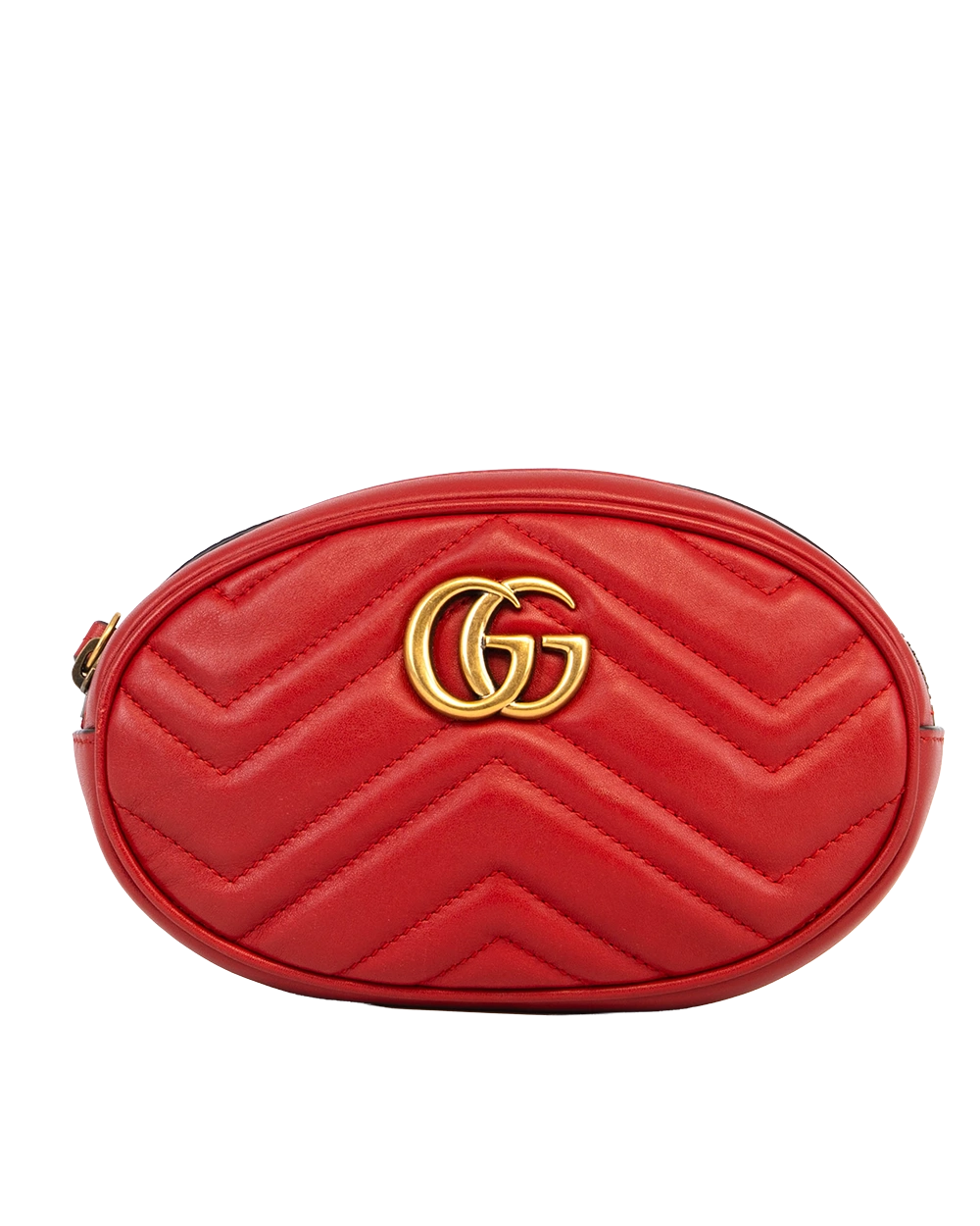 GUCCI GG MARMONT BELT BAG RED CALF GHW 476434 493075 1730