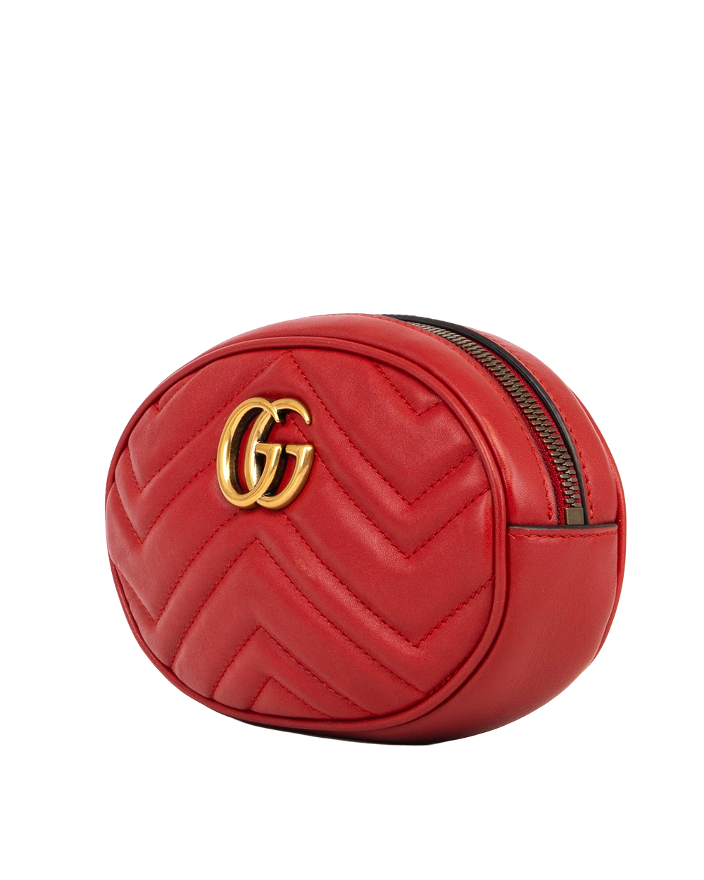 GUCCI GG MARMONT BELT BAG RED CALF GHW 476434 493075 1731