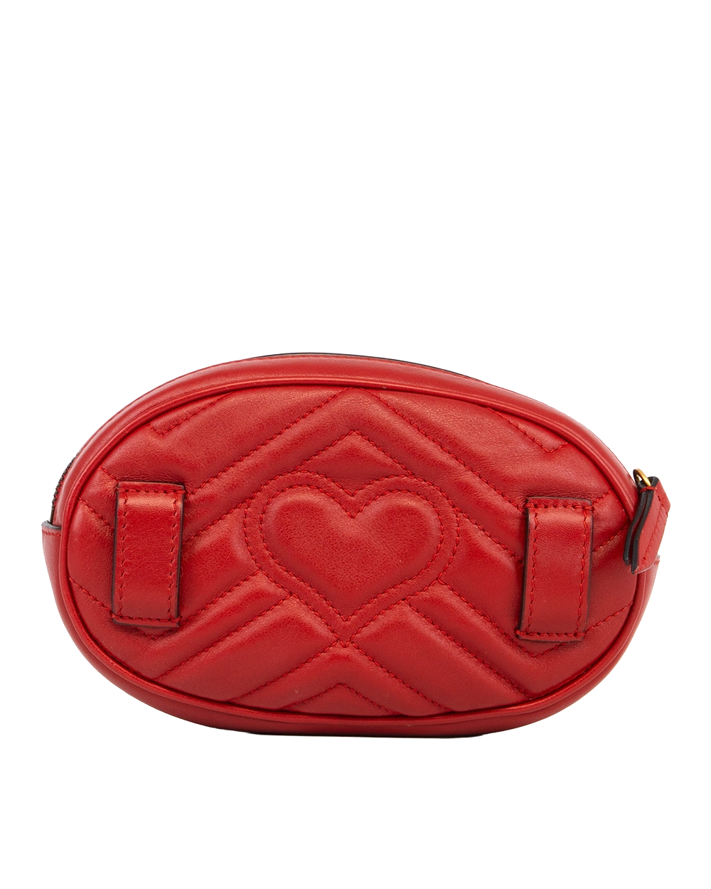 GUCCI GG MARMONT BELT BAG RED CALF GHW 476434 493075 1733