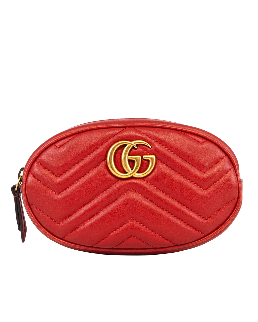 GUCCI GG MARMONT BELT RED CALF GHW 476434 525040 0843