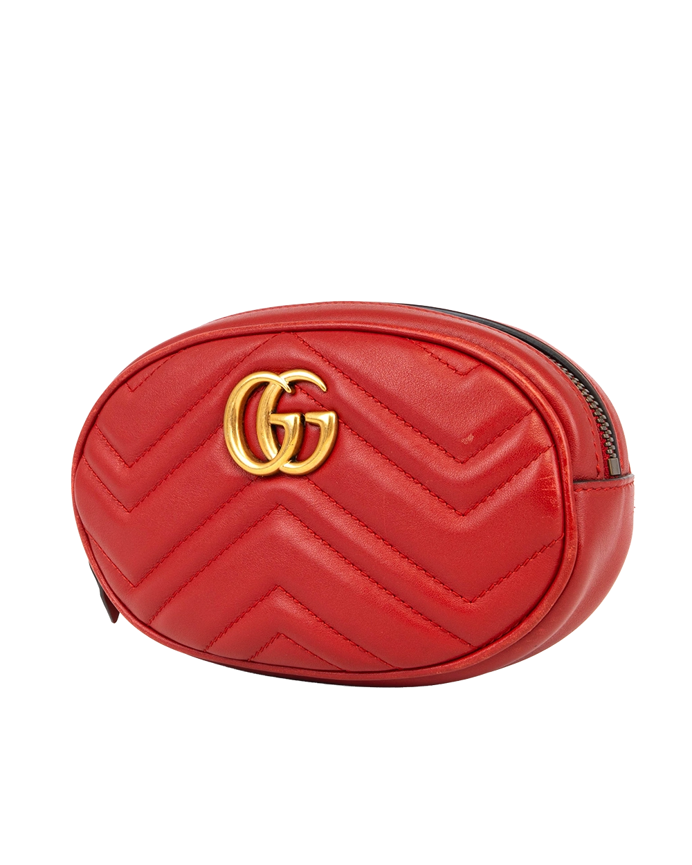 GUCCI GG MARMONT BELT RED CALF GHW 476434 525040 0844