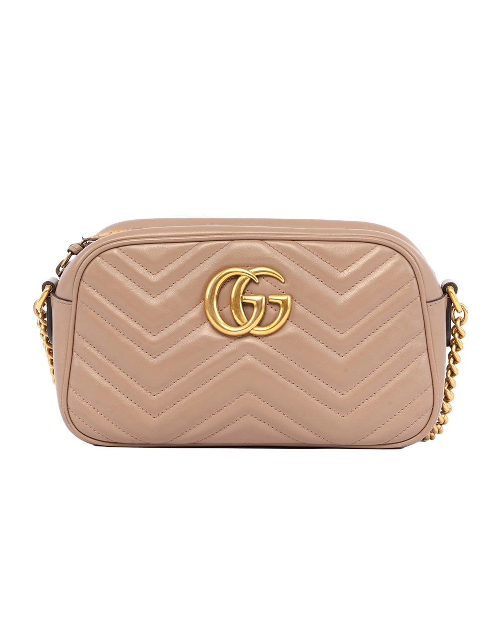 GUCCI GG MARMONT CAMERA BEIGE CALF GHW 447632 520981 1639
