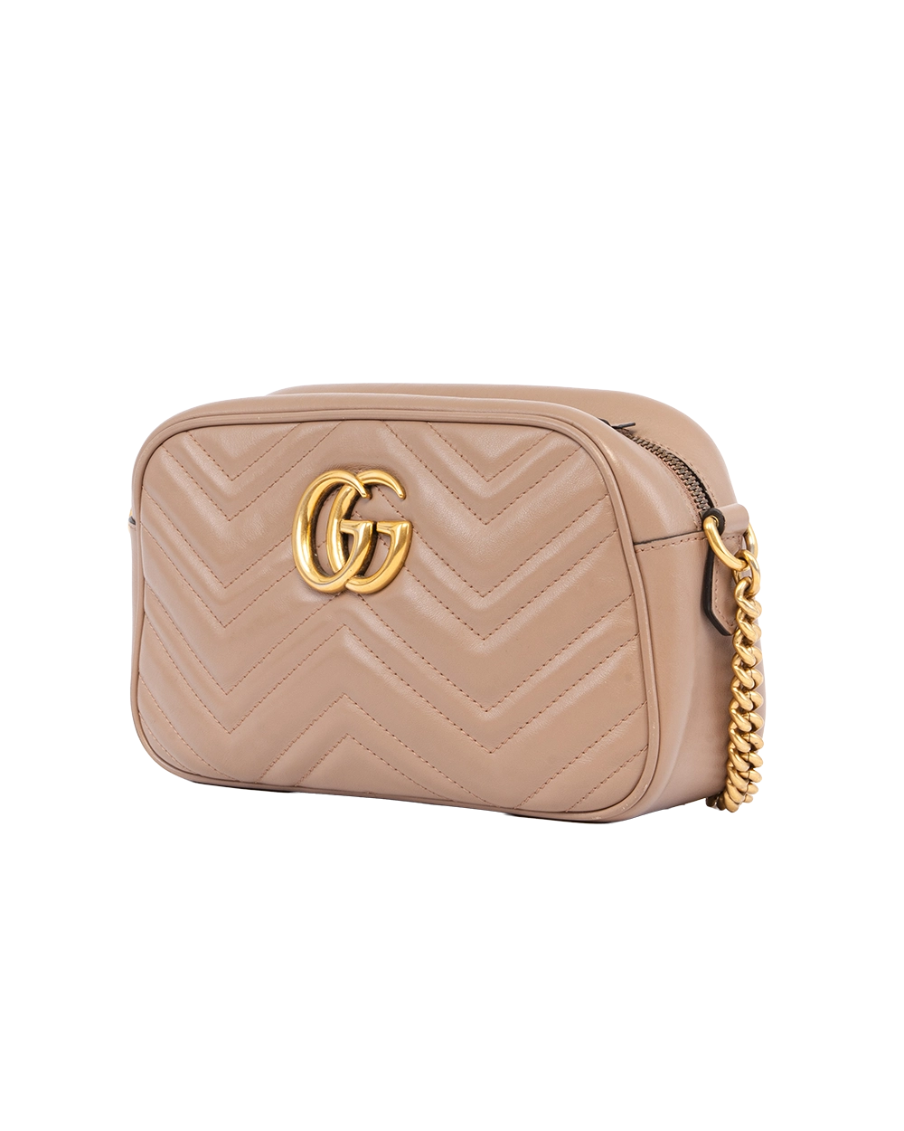 GUCCI GG MARMONT CAMERA BEIGE CALF GHW 447632 520981 1640
