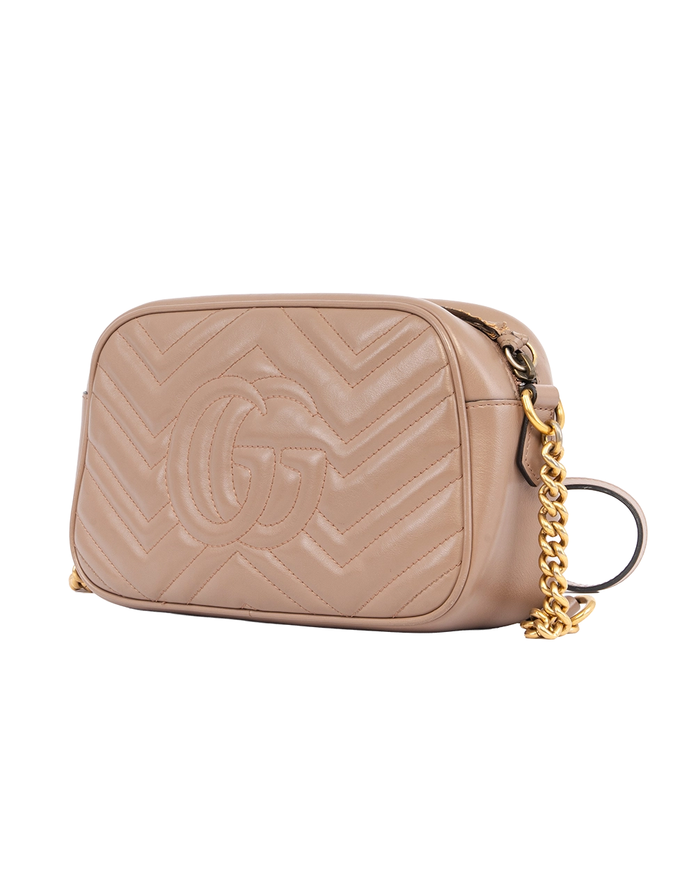 GUCCI GG MARMONT CAMERA BEIGE CALF GHW 447632 520981 1641