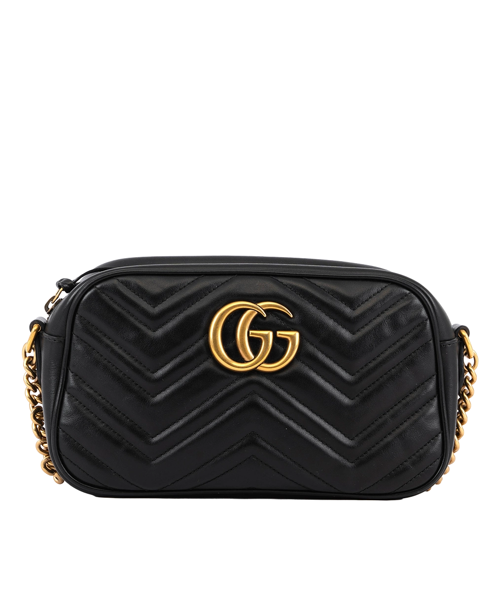 GUCCI GG MARMONT CAMERA BLACK CALF GHW 447632 520981 1313