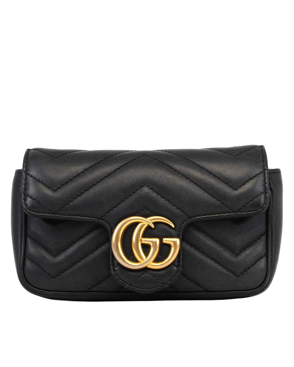 GUCCI GG MARMONT SUPER MINI BLACK CALF GHW 476433 496334 1113