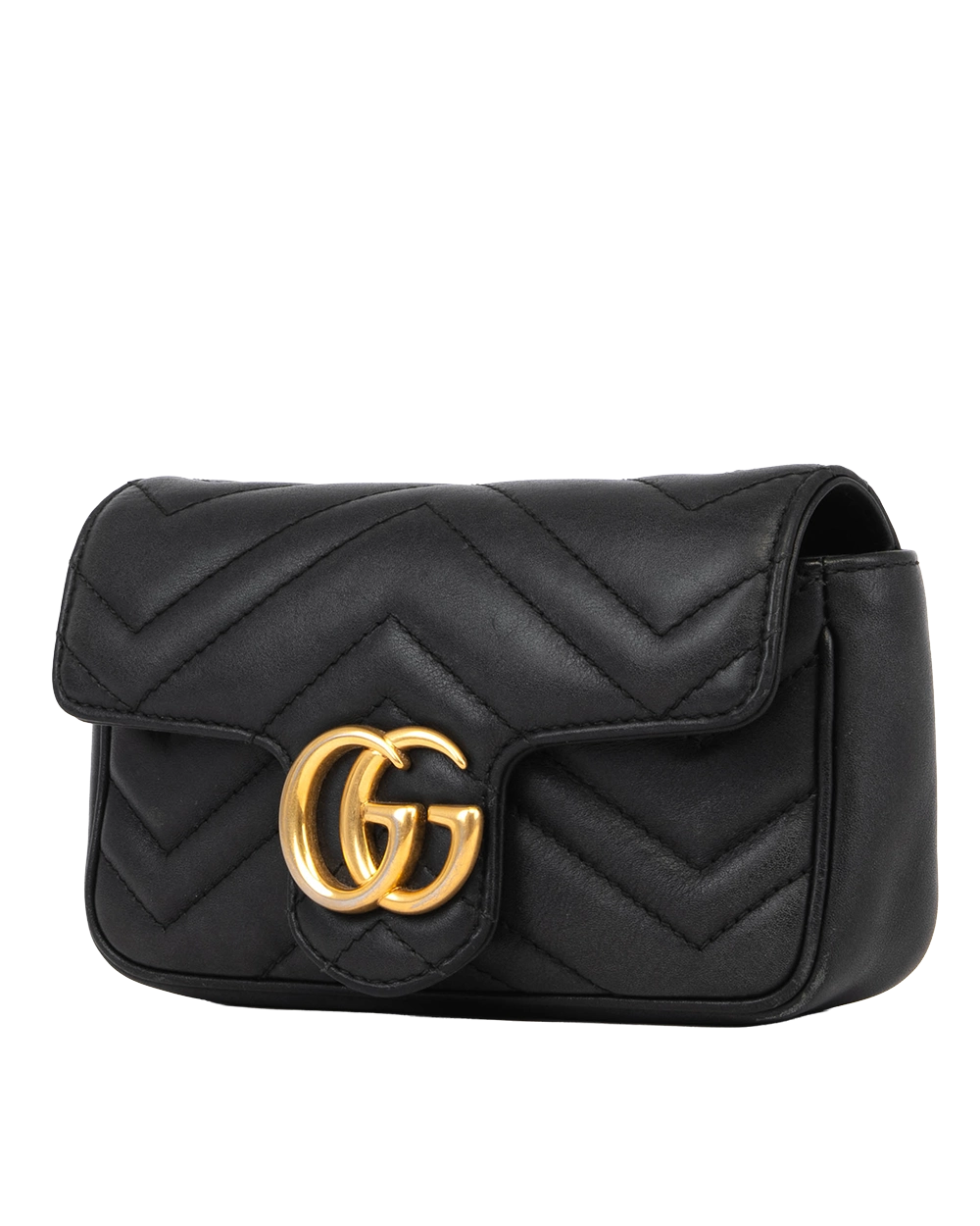 GUCCI GG MARMONT SUPER MINI BLACK CALF GHW 476433 496334 1114