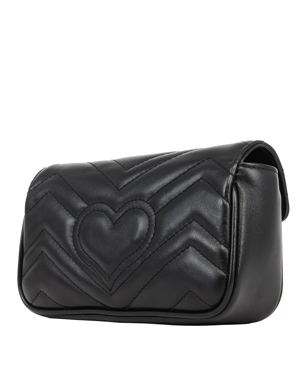 GUCCI GG MARMONT SUPER MINI BLACK CALF GHW 476433 496984 0453