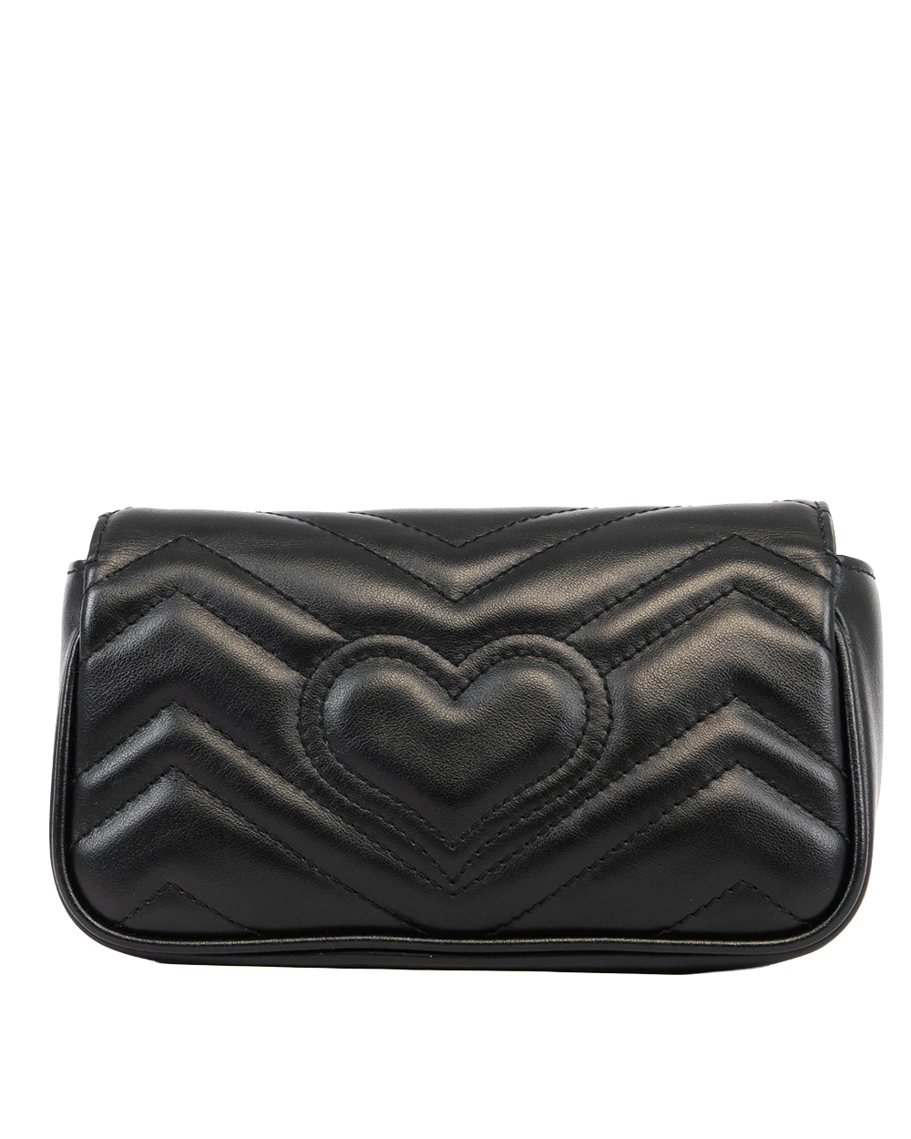GUCCI GG MARMONT SUPER MINI BLACK CALF GHW 476433 496984 0454