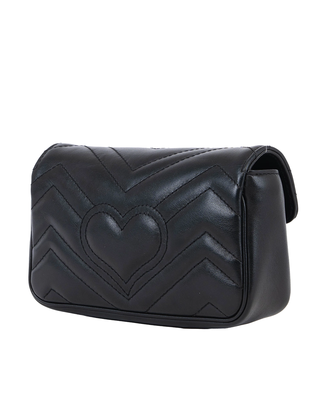 GUCCI GG MARMONT SUPER MINI BLACK CALF GHW 476488 496884 3508