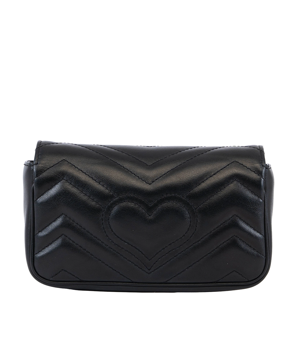 GUCCI GG MARMONT SUPER MINI BLACK CALF GHW 476488 496884 3509