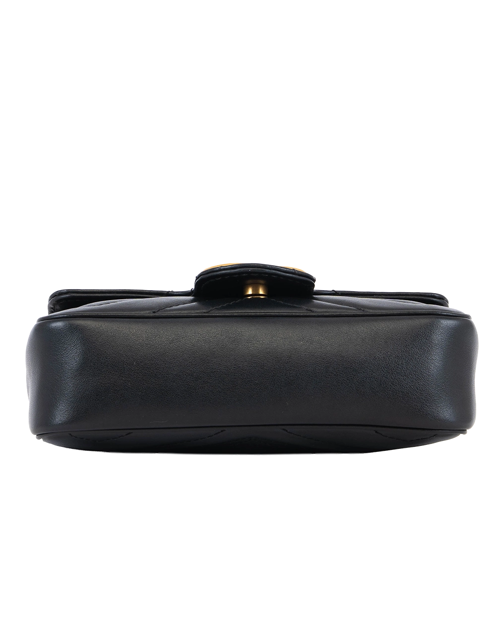 GUCCI GG MARMONT SUPER MINI BLACK CALF GHW 476488 496884 3514