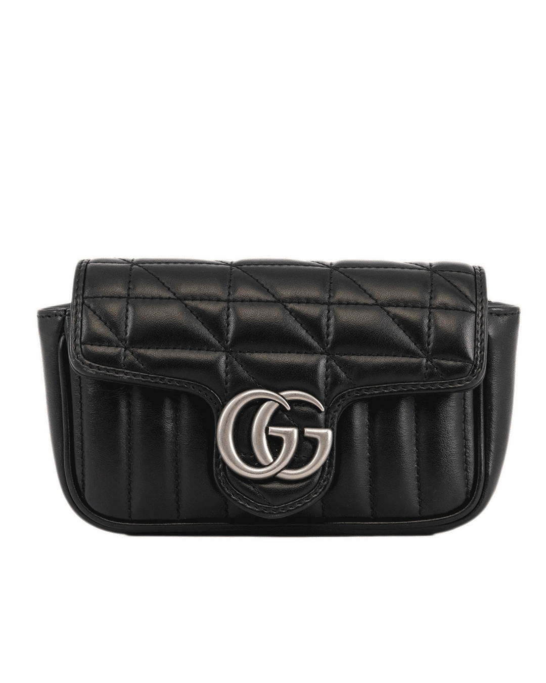 GUCCI GG MARMONT SUPER MINI BLACK CALF SHW 476433 493075 0556