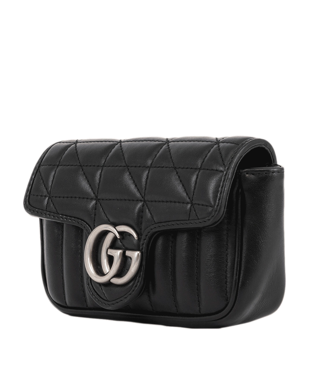 GUCCI GG MARMONT SUPER MINI BLACK CALF SHW 476433 493075 0557