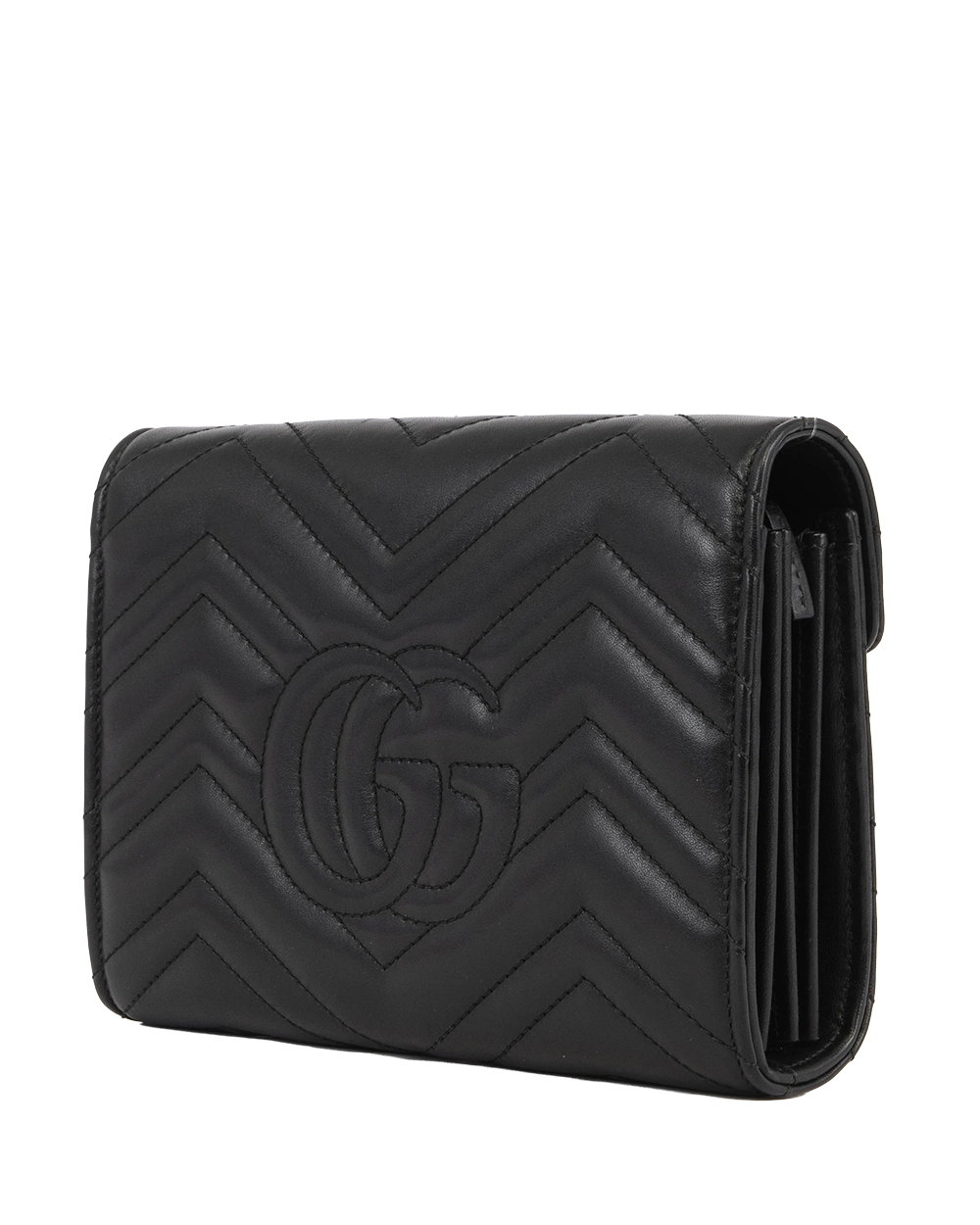 GUCCI GG MARMONT WOC BLACK CALF GHW 474375 0416 2512