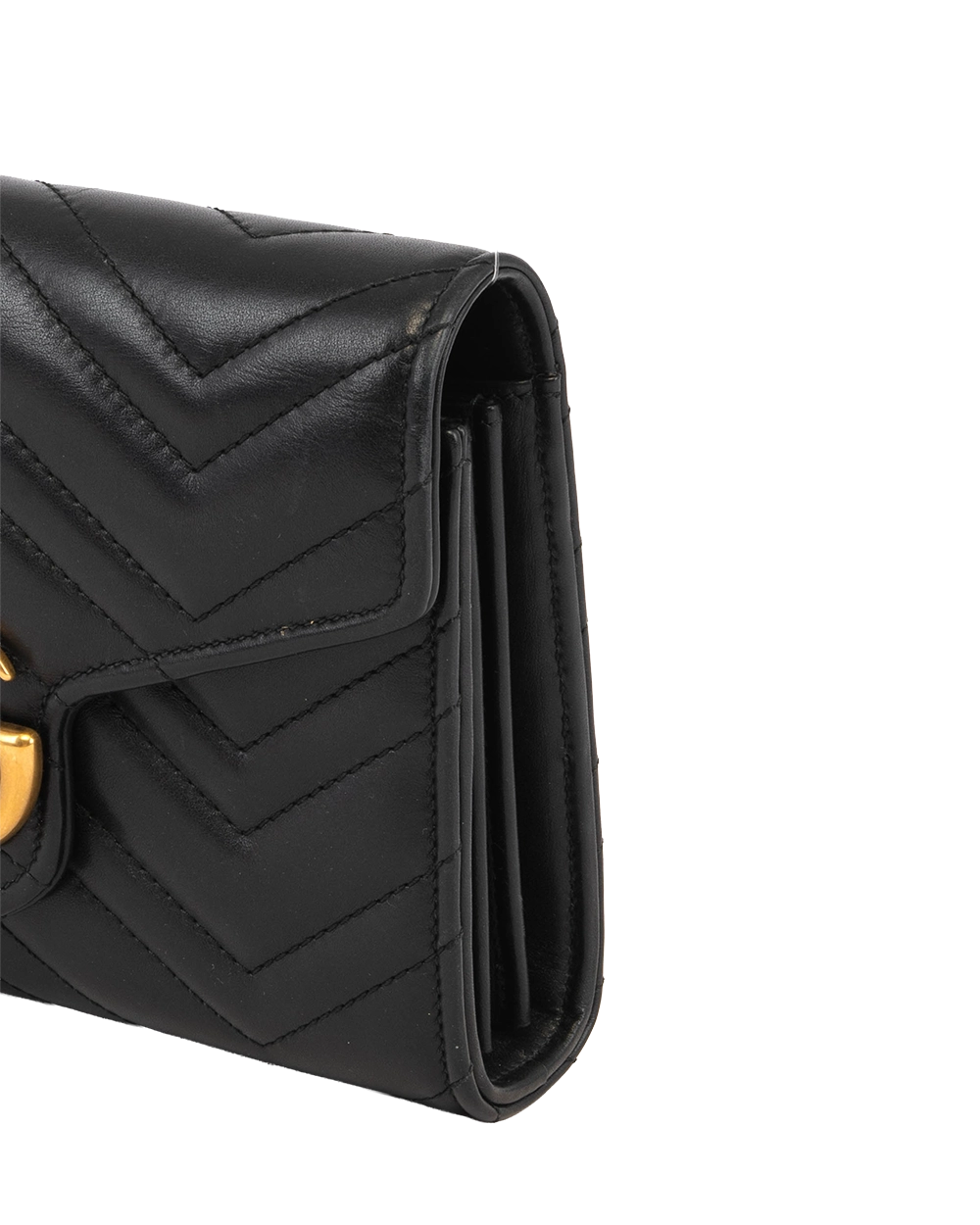GUCCI GG MARMONT WOC BLACK CALF GHW 474375 0416 2515
