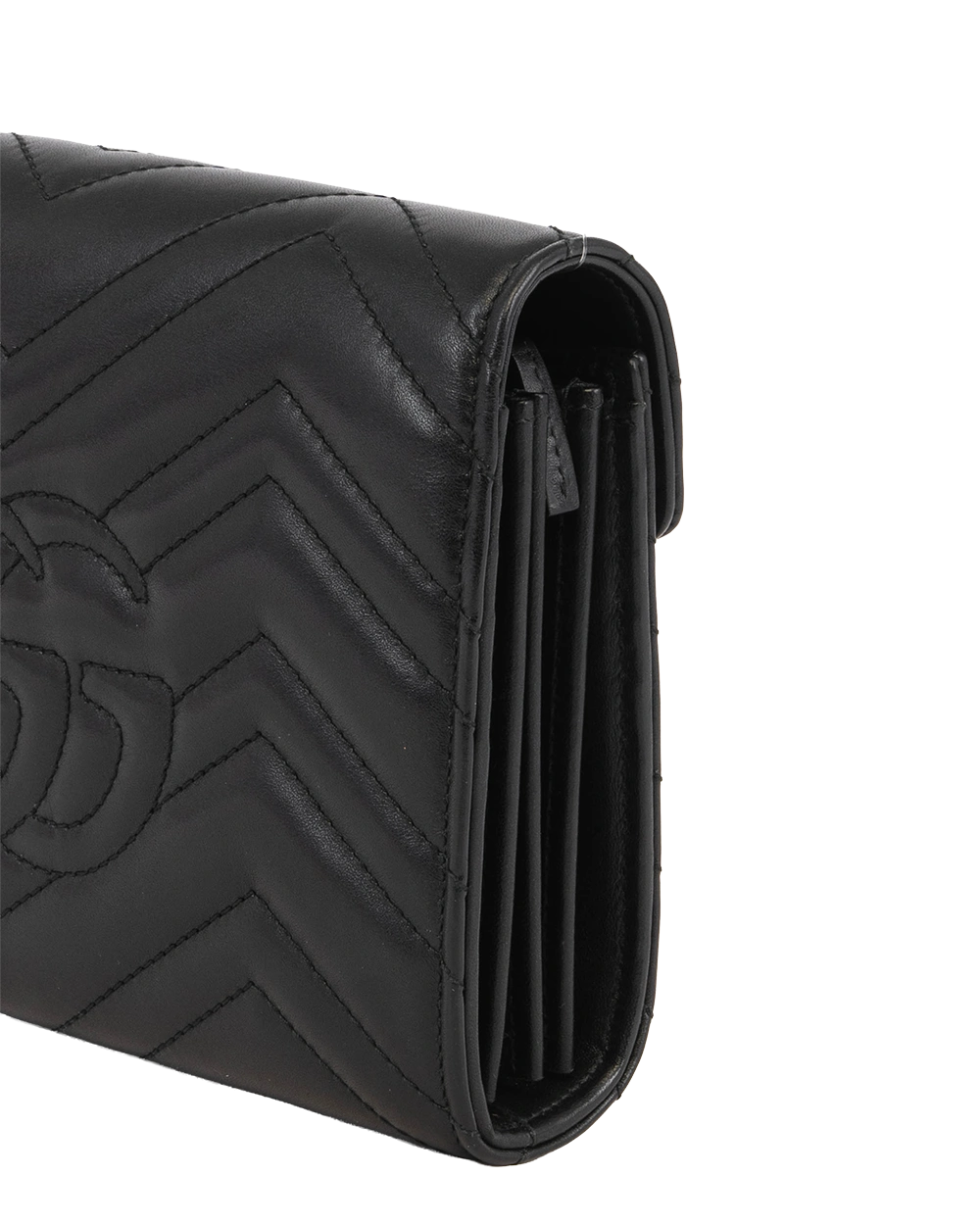 GUCCI GG MARMONT WOC BLACK CALF GHW 474375 0416 2516
