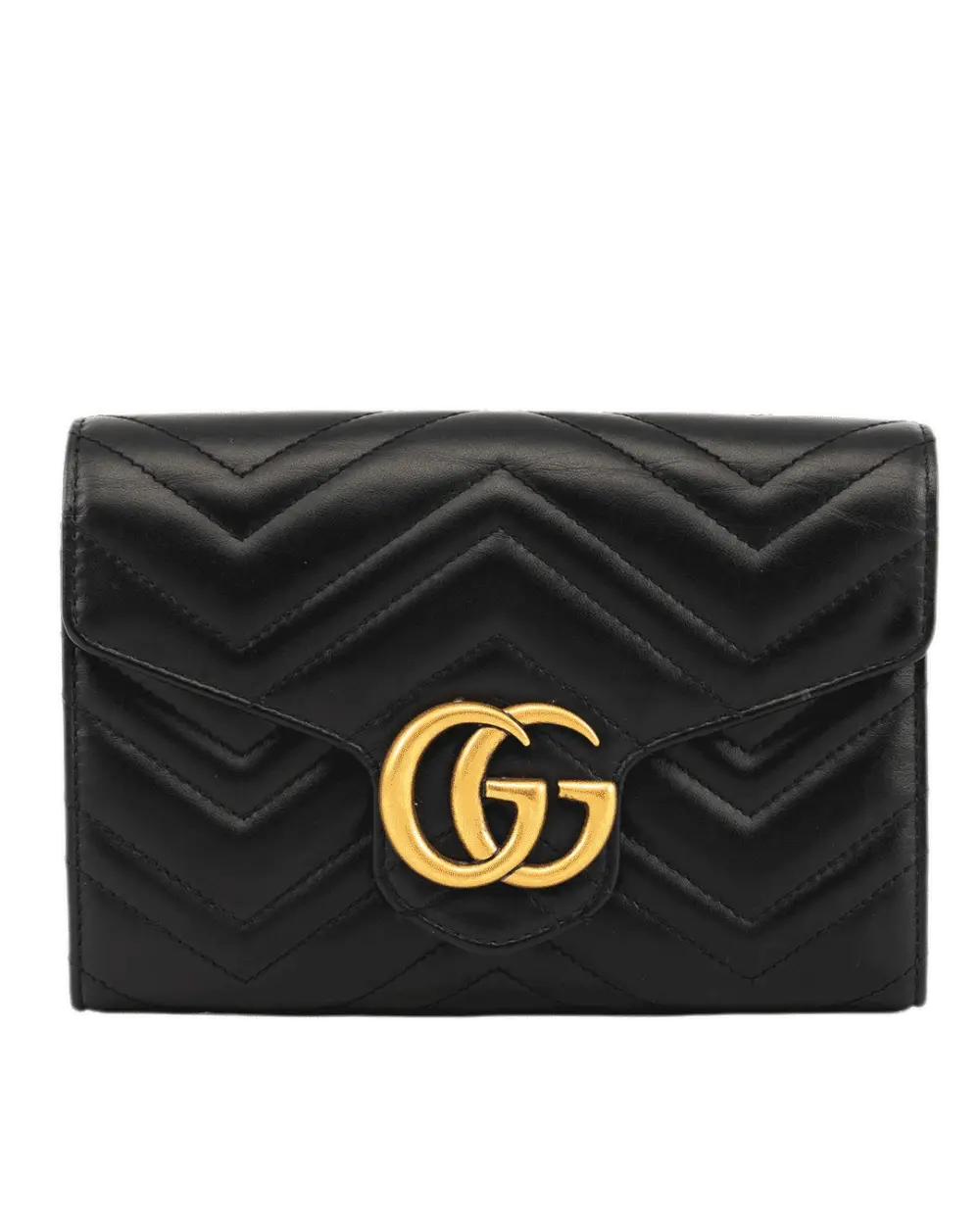 GUCCI GG MARMONT WOC BLACK CALF GHW 474575 525040 3807