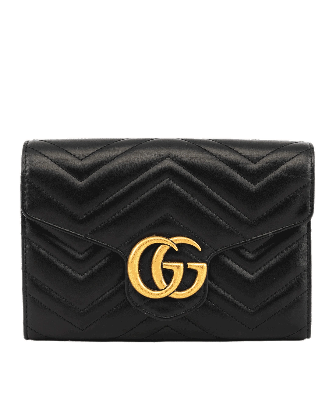GUCCI GG MARMONT WOC BLACK CALF GHW 474575 525040 3807
