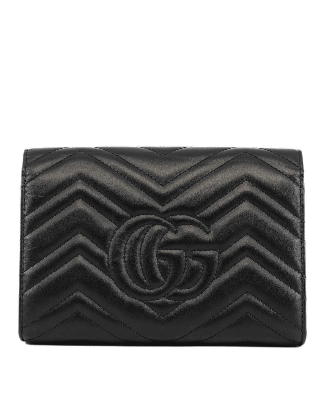 GUCCI GG MARMONT WOC BLACK CALF GHW 474575 525040 3810