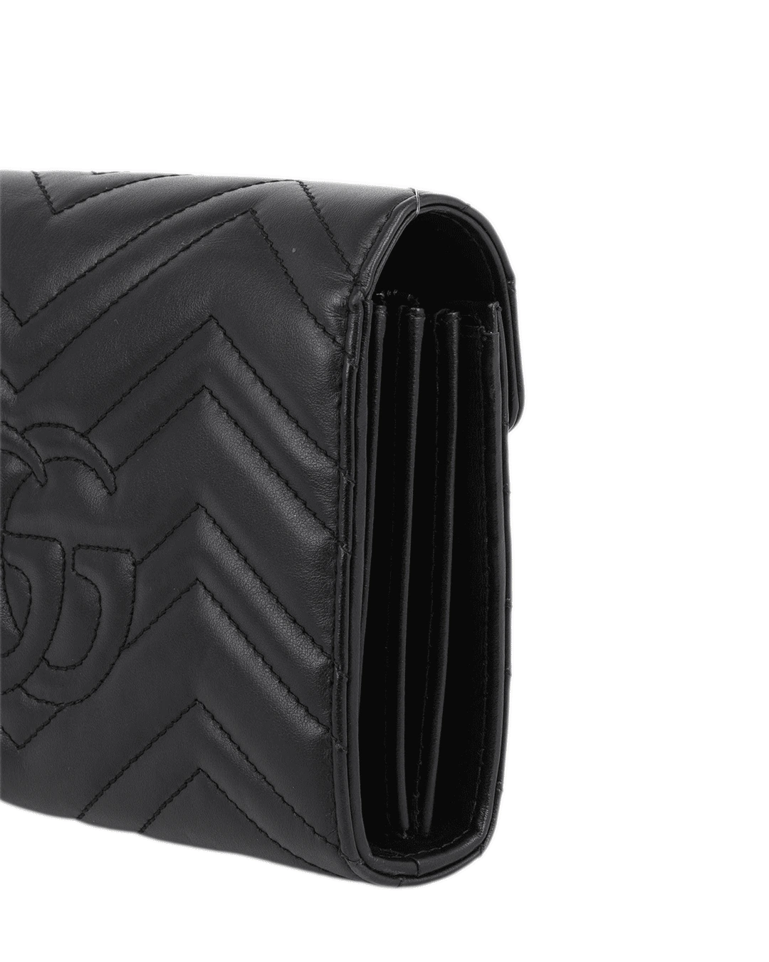 GUCCI GG MARMONT WOC BLACK CALF GHW 474575 525040 3813