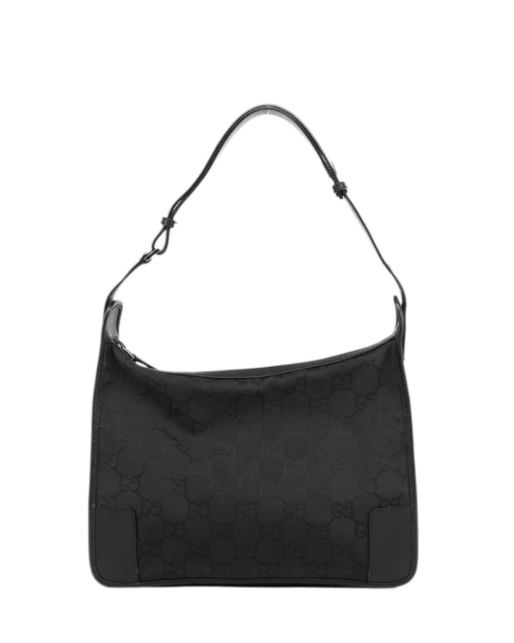 GUCCI GG SHOULDER BAG BLACK GG SUPREME MONOGRAM CANVAS SHW 143743 001998 0085
