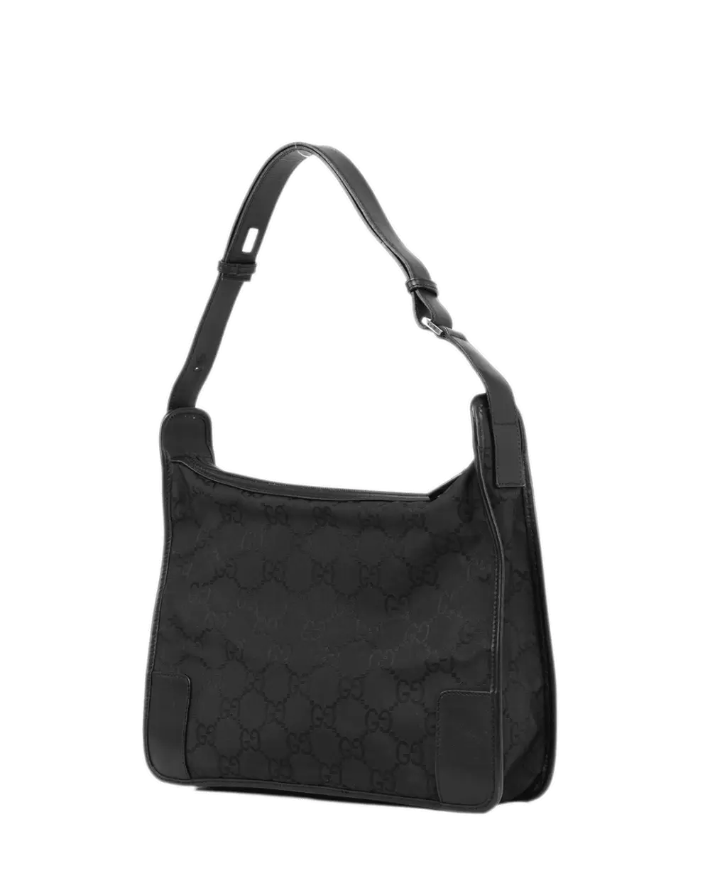 GUCCI GG SHOULDER BAG BLACK GG SUPREME MONOGRAM CANVAS SHW 143743 001998 0087