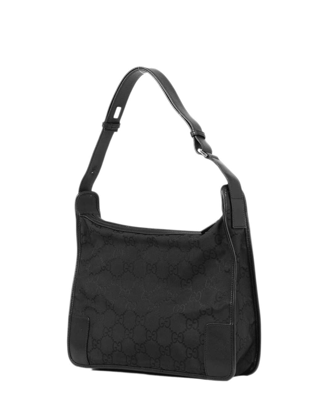 GUCCI GG SHOULDER BAG BLACK GG SUPREME MONOGRAM CANVAS SHW 143743 001998 0087