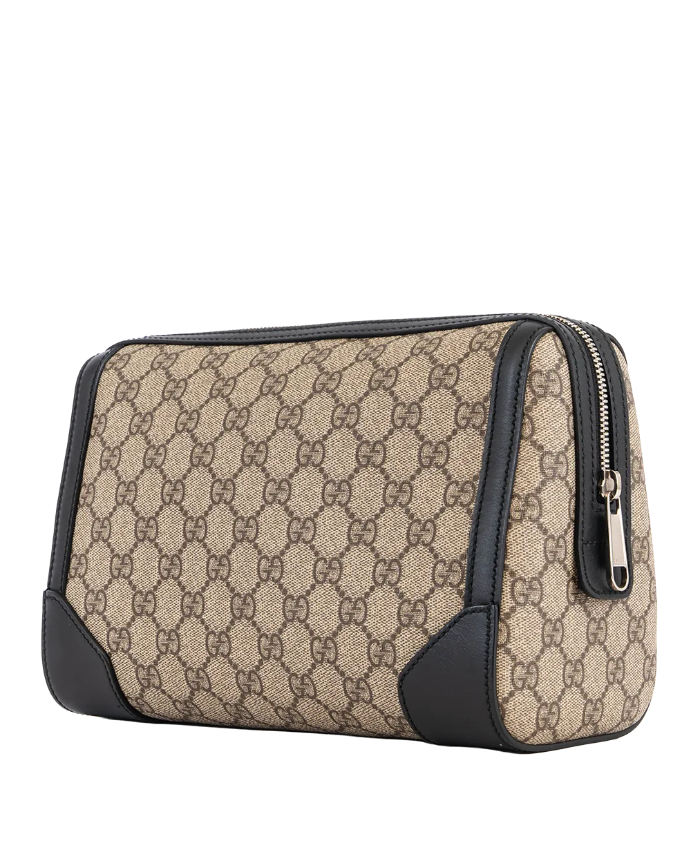 GUCCI GG TOILETRY BROWN BLACK GG MONOGRAM CANVAS SHW 406394 527066 1714