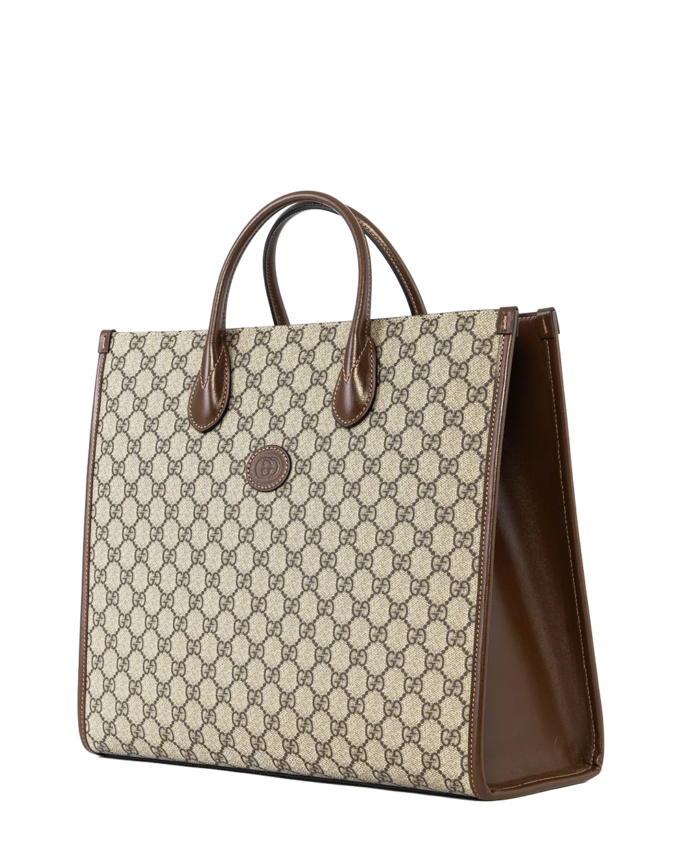 GUCCI GG TOTE SMALL BROWN GG MONOGRAM CANVAS GHW 1781