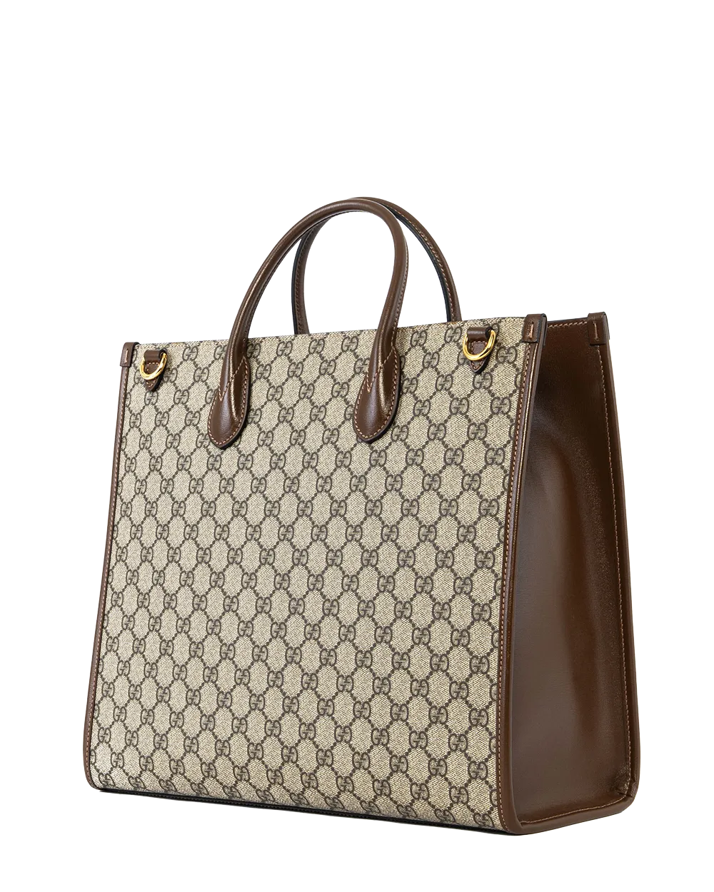 GUCCI GG TOTE SMALL BROWN GG MONOGRAM CANVAS GHW 1782