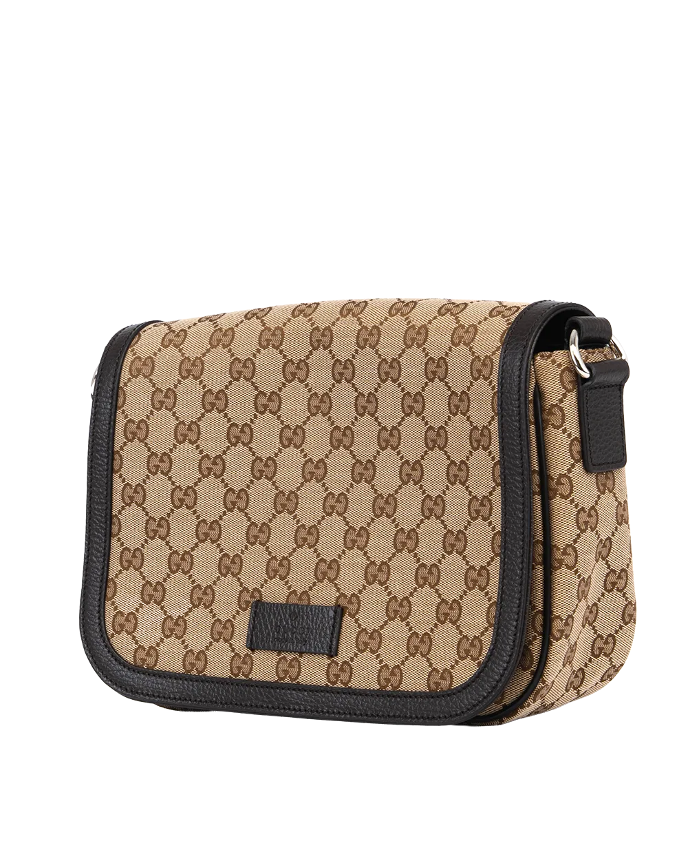 GUCCI GUCCISSIMA FLAT MESSENGER BROWN GG CANVAS SHW 449172 493075 0750