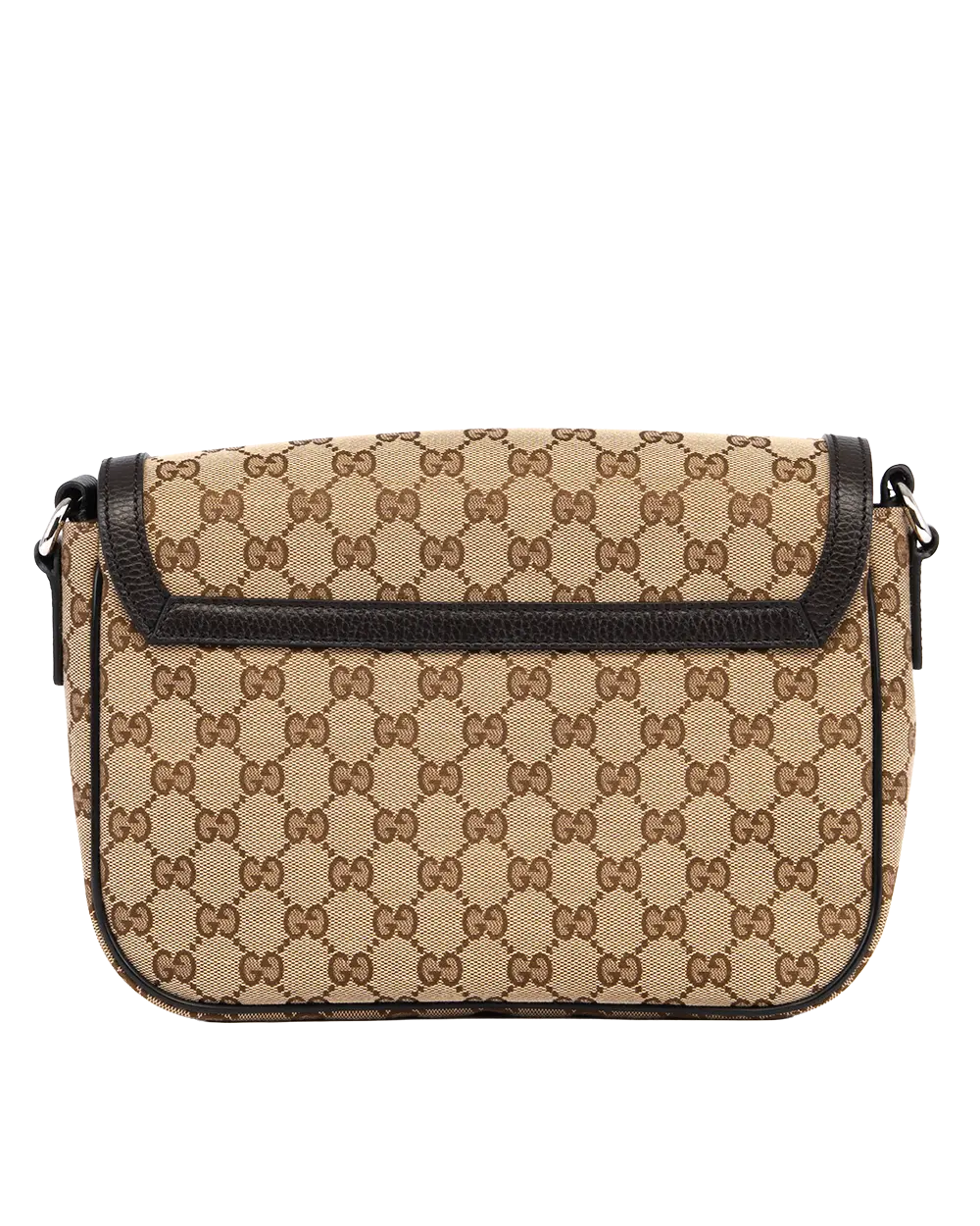 GUCCI GUCCISSIMA FLAT MESSENGER BROWN GG CANVAS SHW 449172 493075 0752