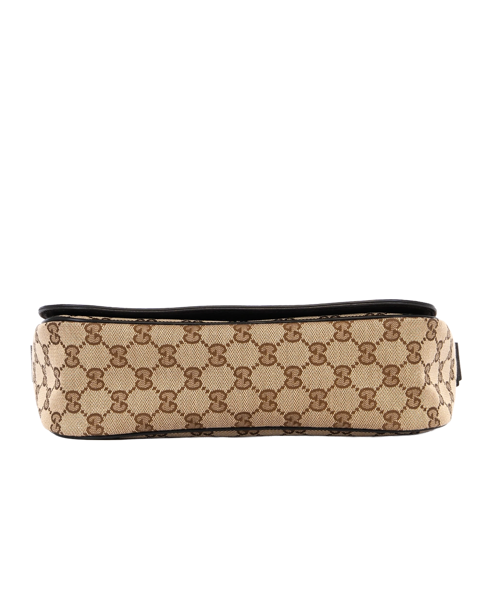 GUCCI GUCCISSIMA FLAT MESSENGER BROWN GG CANVAS SHW 449172 493075 0753