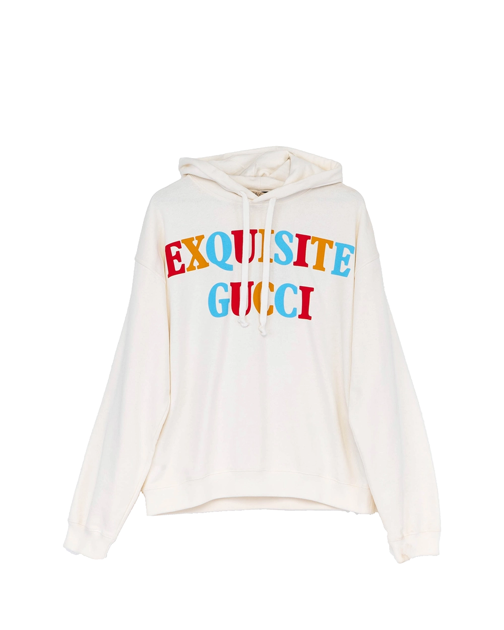 GUCCI HERREN HOODIE EXGUISITE M WHITE COTTON 175 96A 05697
