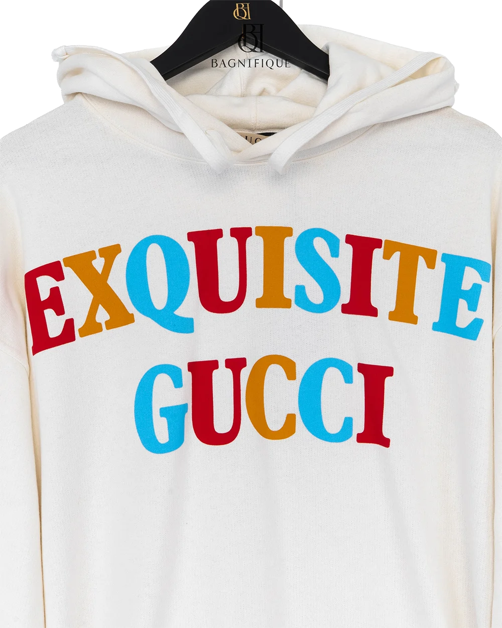 GUCCI HERREN HOODIE EXGUISITE M WHITE COTTON 175 96A 05703