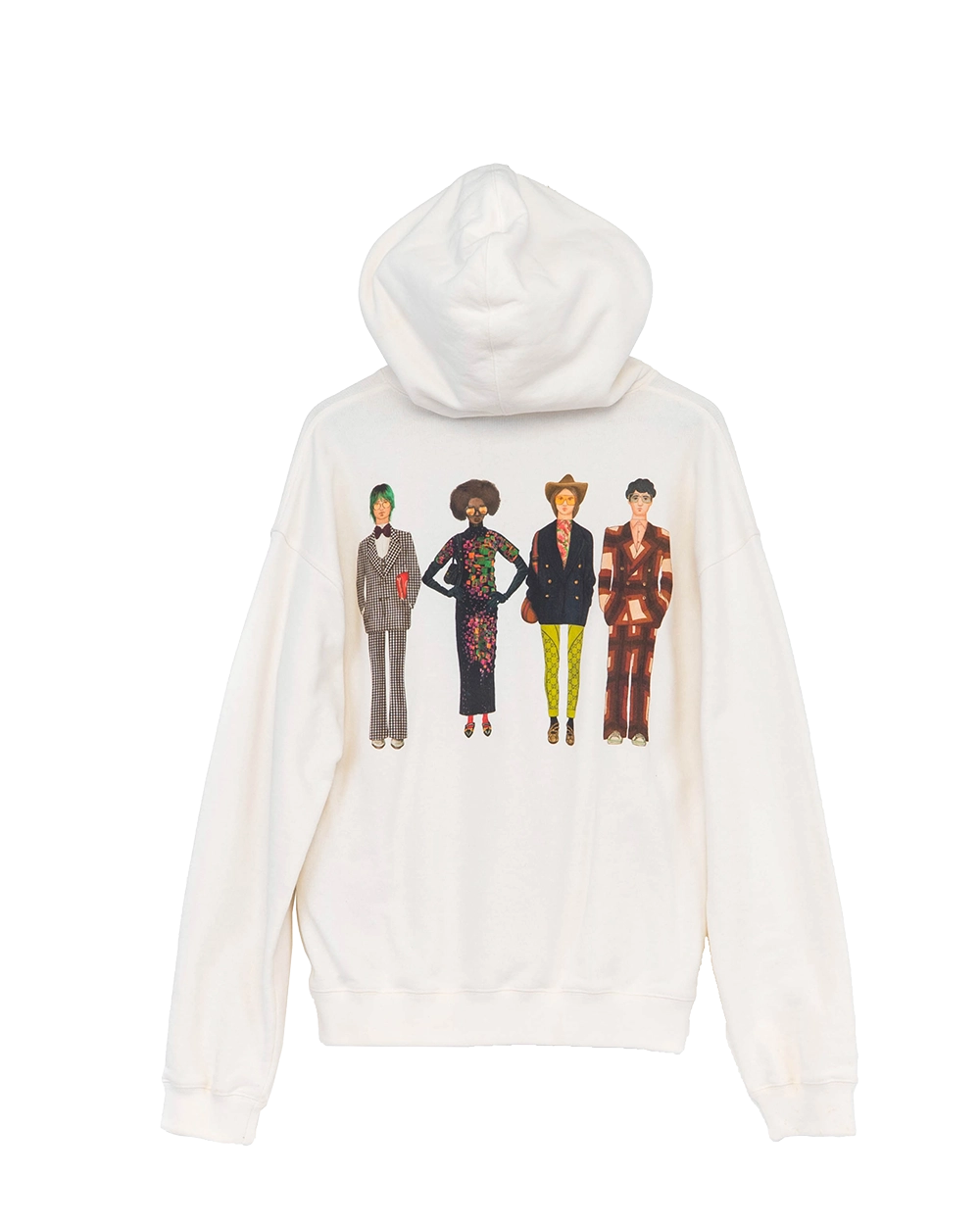 GUCCI HERREN HOODIE EXGUISITE M WHITE COTTON 175 96A 05709