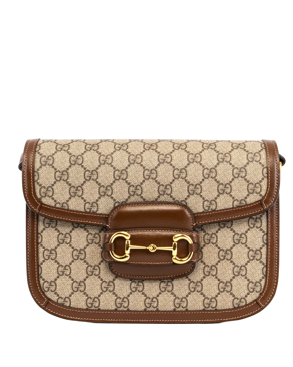 GUCCI HORSEBIT 1955 MEDIUM BROWN GG MONOGRAM CANVAS GHW 602204 213317 2306