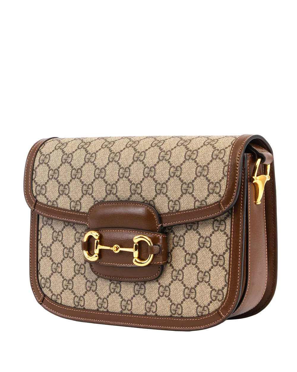 GUCCI HORSEBIT 1955 MEDIUM BROWN GG MONOGRAM CANVAS GHW 602204 213317 2307