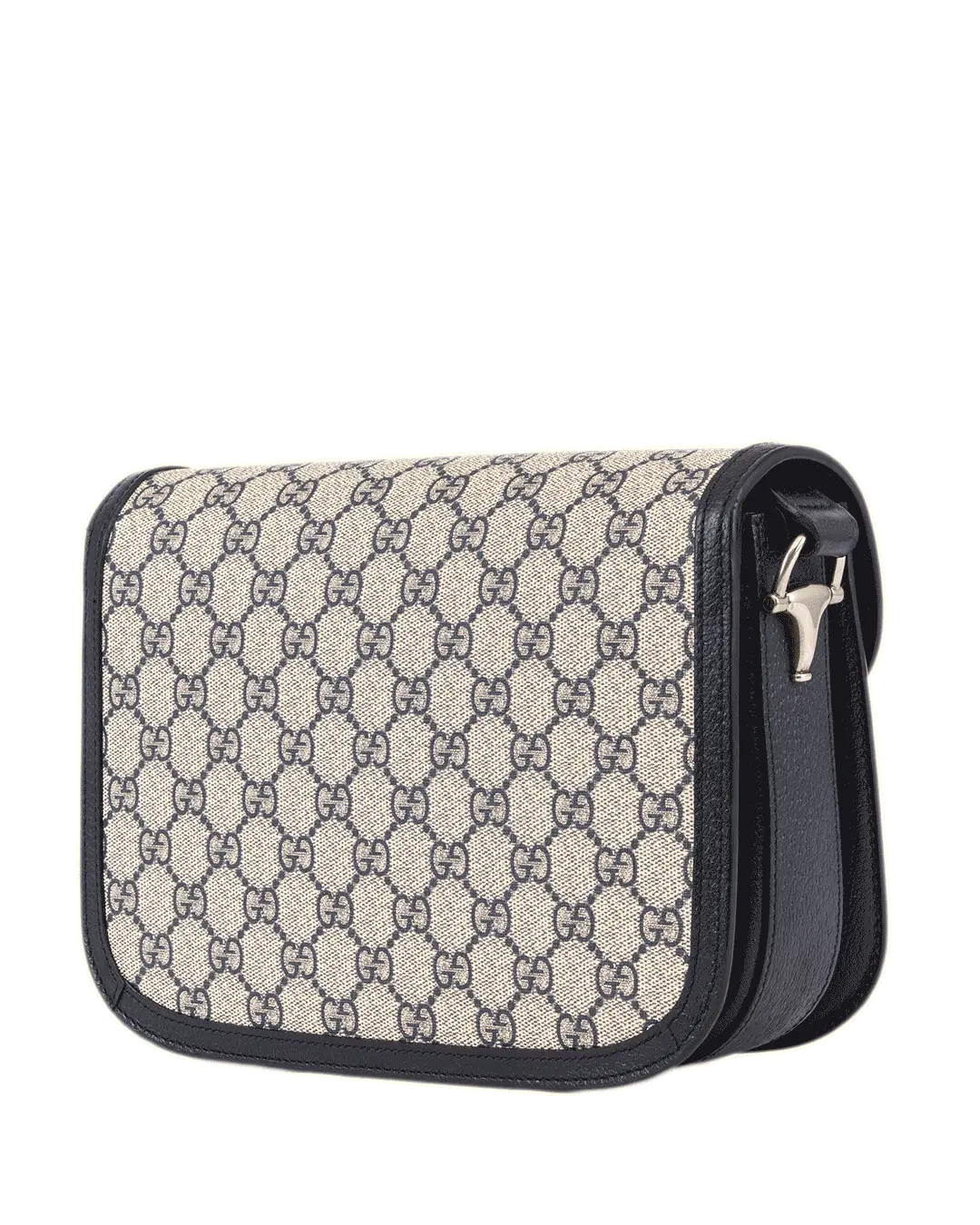 GUCCI HORSEBIT 1955 MEDIUM BROWN NAVY GG MONOGRAM CANVAS RSHW 602204 520981 0929