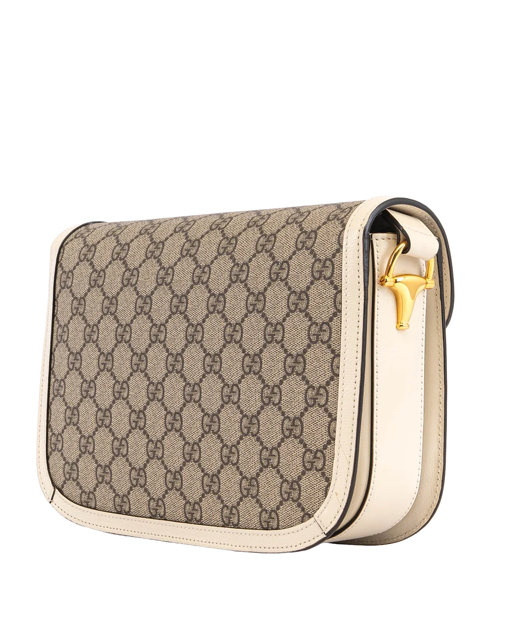 GUCCI HORSEBIT 1955 MEDIUM WHITE GG MONOGRAM CANVAS GHW 602204 520981 3039
