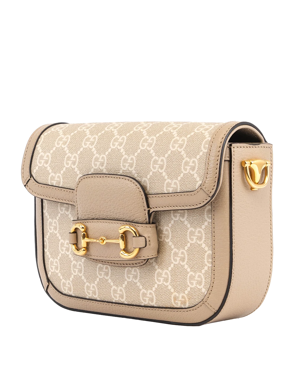 GUCCI HORSEBIT 1955 MINI BEIGE GG MONOGRAM CANVAS GHW 658574 213317 2969