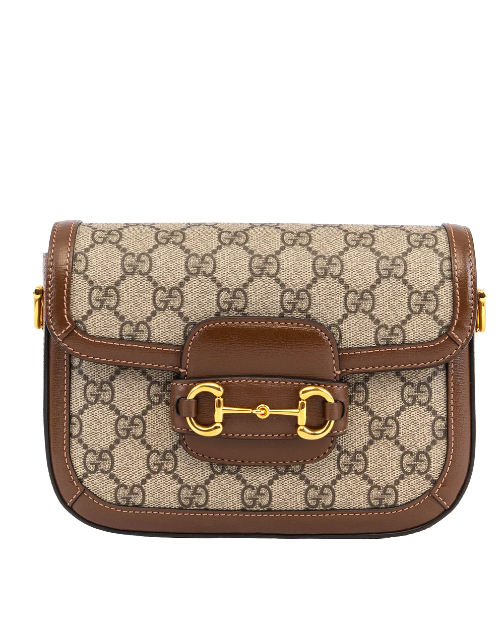 GUCCI HORSEBIT 1955 MINI BROWN GG MONOGRAM CANVAS GHW 658574 520981 1893