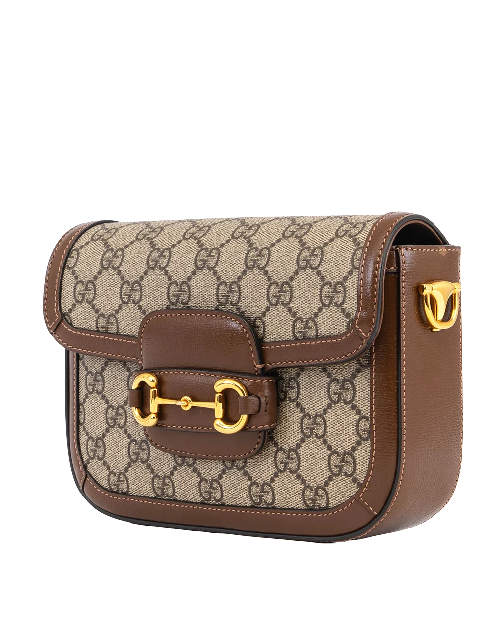 GUCCI HORSEBIT 1955 MINI BROWN GG MONOGRAM CANVAS GHW 658574 520981 1894