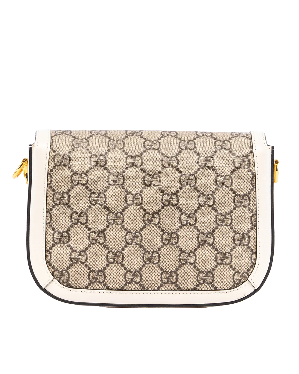 GUCCI HORSEBIT 1955 MINI WHITE GG MONOGRAM CANVAS GHW 658574 520981 04433