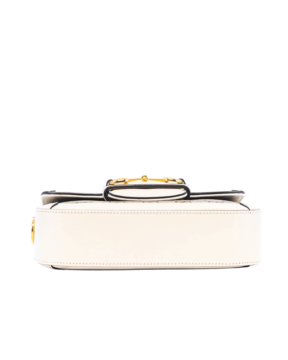 GUCCI HORSEBIT 1955 MINI WHITE GG MONOGRAM CANVAS GHW 658574 520981 04434